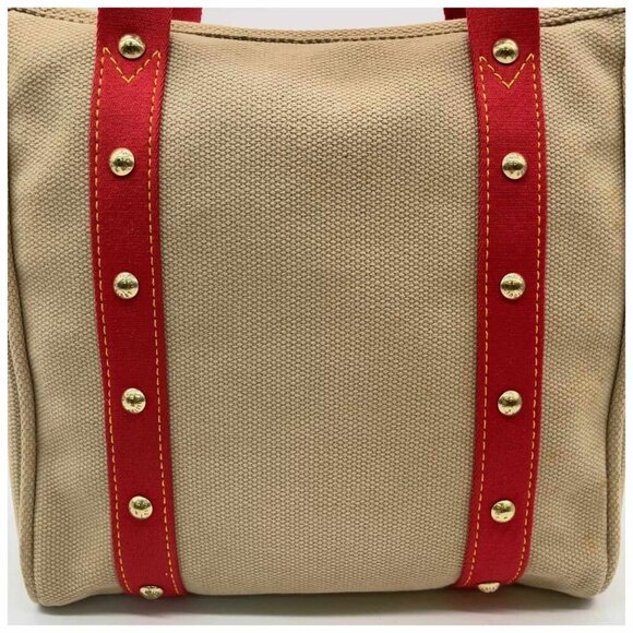 Authentic Louis Vuitton Antigua Red Caba MM W/Box Tote Bag - Picture 4 of 15
